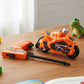 Colorful packaging of the launcher racing bike toy for children