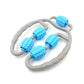 Another view of the muscle massage roller, showcasing its bright colour.