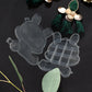 Plastic storage box with bear shape, designed to keep your accessories tidy.