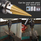 Angled view of a durable Step Drill Bit from Wagtail, ready for drilling metal and plastic.