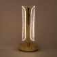 Elegant golden LED crystal table lamp for bedroom bedside use