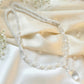 Premium crystal and pearl curtain accessory with twisted rope