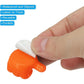 Empty orange hand-shaped silicone wall clip for organizing essentials