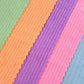 Close-up showing soft double coral fleece microfiber cloth texture