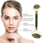 Smooth jade facial roller with dual stone heads