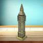 Detailed craftsmanship visible on Big Ben miniature metal home decor statue