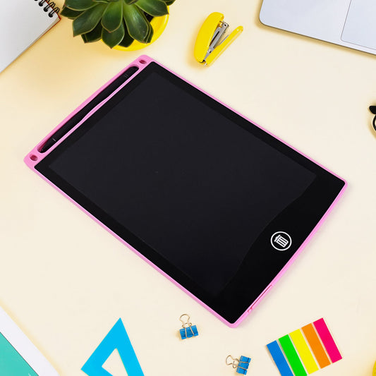 Close-up of 8.5 inch reusable LCD writing board tablet for kids