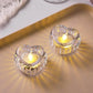 Elegant heart-shaped LED candle set perfect for parties and romantic settings