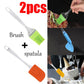 Ergonomic silicone brush and spatula set, perfect for all kitchen tasks.