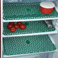 Waterproof PVC fridge drawer mats in a set of six.