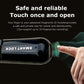 Close-up of the LED indicator lights on the smart padlock.