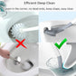 Golf Silicone Toilet Brush with its non-slip handle positioned next to a toilet, ready for use.