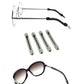 Eyeglasses fitted with soft comfort temple tip sleeves reducing ear pressure