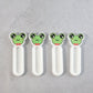 Self stick push pull helper installed on sliding window as easy grip handle