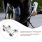 Motorcycle roller parking stand featuring corrosion-resistant metal frame
