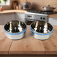 Open Konvex stainless steel tiffin box filled with a healthy Indian meal