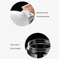 Pickle container set with ergonomic handles and secure lids on sturdy tray