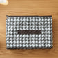 Foldable fabric storage basket in flat position