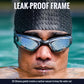 Ergonomic integrated earplugs attached to anti-fog swimming goggles