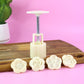 Delicious mooncakes and cookies decorated with floral press mold patterns