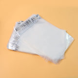 Pack of self-adhesive courier polybags 6.5x8 inch displaying waterproof tamper-proof packaging