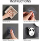 Flip-top lid of Panda Soap Box shown open for drainage