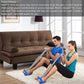 Man using the FitFuzion spring resistance band for arm and chest workouts.