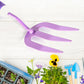 Detailed view of the garden tool kit with dimensions for each piece.