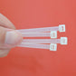 Bundle of 100 black 10-inch nylon cable ties, ideal for heavy-duty cable management.