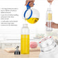 The Vastate 1 litre plastic oil dispenser shown from an angle, highlighting its sleek design.