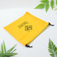 Detailed view of the durable drawstring closure on the Small Dori Bag.
