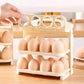 Top-down view of the 24-grid foldable egg holder, showcasing its layout.