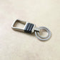Stylish heavy duty metal keychain with dual rings