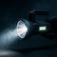 Multi-functional rechargeable LED torch offering versatile lighting options for various uses