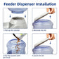 Pet food dispenser designed for hassle-free dry food storage and automatic feeding