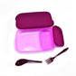 Food-grade plastic lunch box featuring a secure lid for lasting freshness.