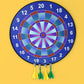 Wall-mountable magnetic dartboard for kids and adults