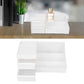 Elegant white desktop cosmetic storage box ideal for bedroom dressing table