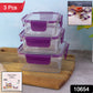 Multipurpose airtight food storage containers for kitchen use