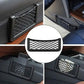 Close-up of the car seat organizer mesh, showcasing its elastic material.