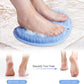 Video demonstration of silicone bath massage cushion exfoliating feet and massaging back