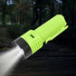 LED flashlight torch displaying multiple lighting modes illuminated