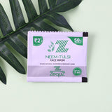 Neem & Tulsi herbal face wash sachet with skin-purifying benefits