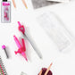 Student Geometry Compass Set with mechanical pencil and plastic case in vibrant pink color