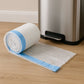 45x45 cm garbage bag with blue tie handle for easy waste disposal