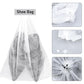 Breathable non-woven shoe storage bag with drawstring closure