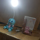 Cartoon LED desk lamp in mix colors with USB charging cable