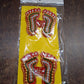 Pack of 2 Laxmi Charan Paduka stickers ready for spiritual home decoration
