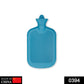 Green rubber hot water bag for muscular pain relief