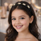 Elegant studded hairband accessory with sparkling crystals